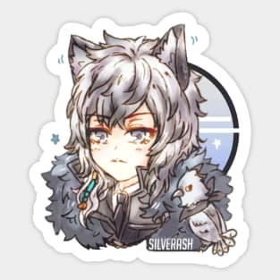 Arknights Chibi Silverash Sticker